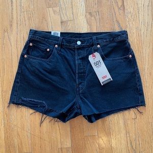 NWT Levi’s Premium, 501 High Rise Women’s Shorts, Black, 32-Waist